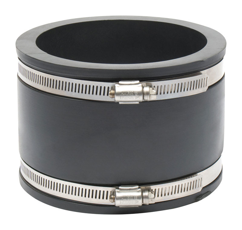 Fernco Schedule 40 4 in. Hub each X 4 in. D Hub PVC Flexible Coupling 1 pk