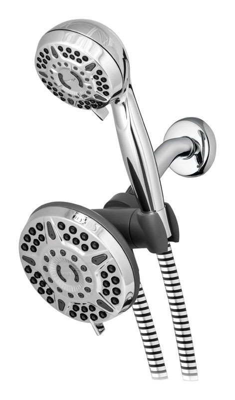Waterpik PowerPulse Massge Chrome 6 settings Showerhead Combo 1.8 gpm