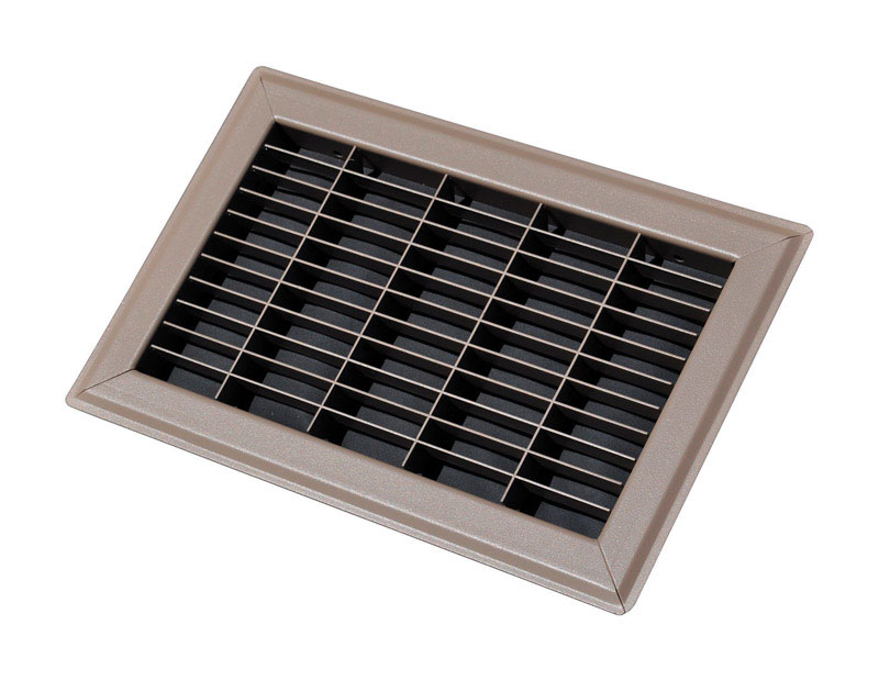 Tru Aire 10 in. H X 12 in. W 1-Way Powder Coat Brown Steel Air Return Grille