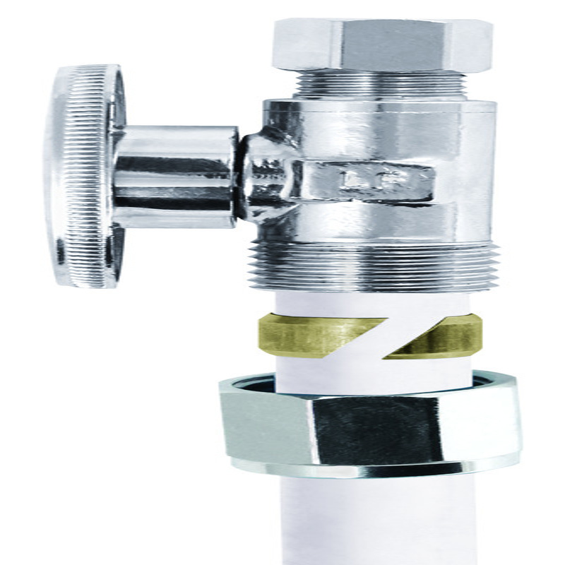 Plumb Pak 5/8 in. Compression in. X 3/8 in. Compression Brass Straight Valve