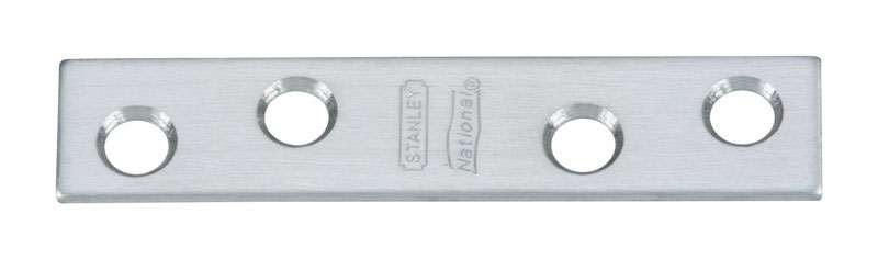 National Hardware 5/8 in. W X 3 in. L Satin Stainless Steel Mending Brace
