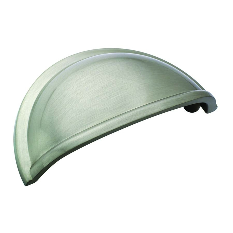 Amerock Cup Pull Revitalize Cabinet Pull Cup 3 in. Satin Nickel 5 pk