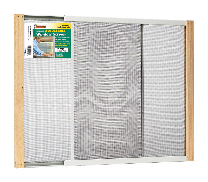 Frost King WB Marvin 19 33 in. W in. Steel Adjustable Window Screen