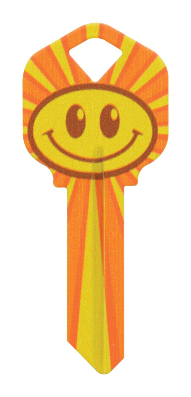 Hillman Wackey Smiley Face House/Office Universal Key Blank Single