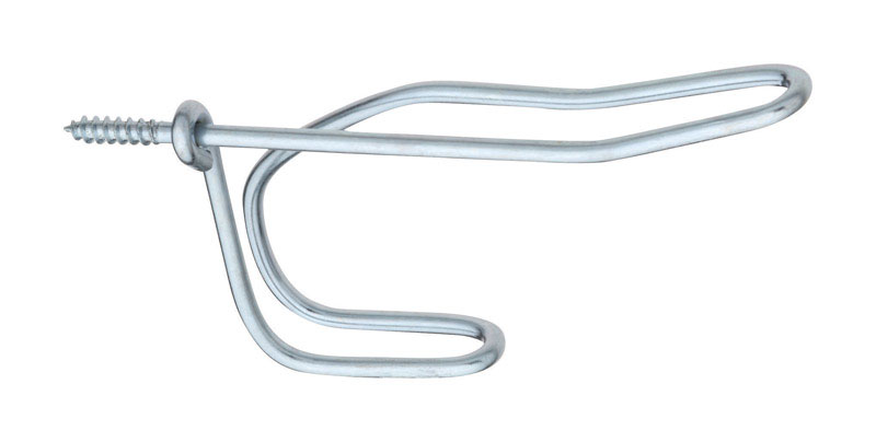 National Hardware 4 in. L Zinc-Plated Silver Steel Coat/Hat Hook 35 lb. cap. 1 pk