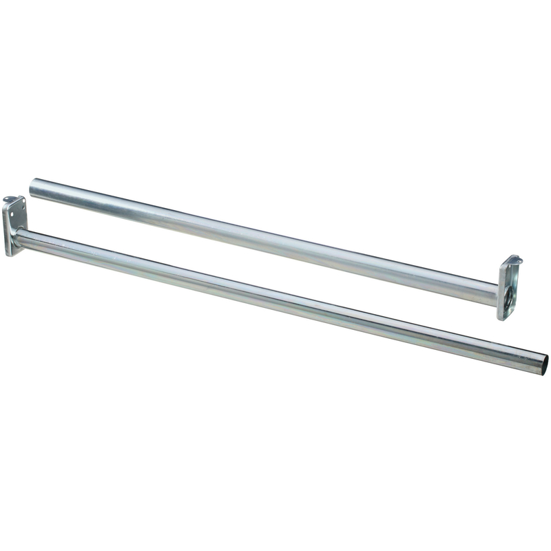 National Hardware 48 in. L Adjustable Bright Steel Closet Rod