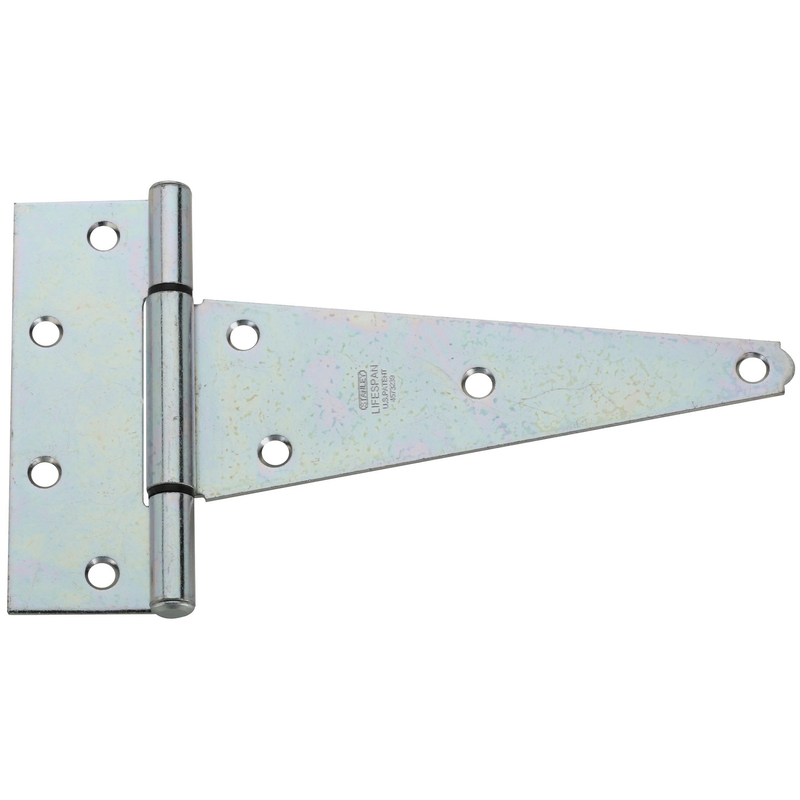 National Hardware 8 in. L Zinc-Plated Extra Heavy Duty T-Hinge 2 pk