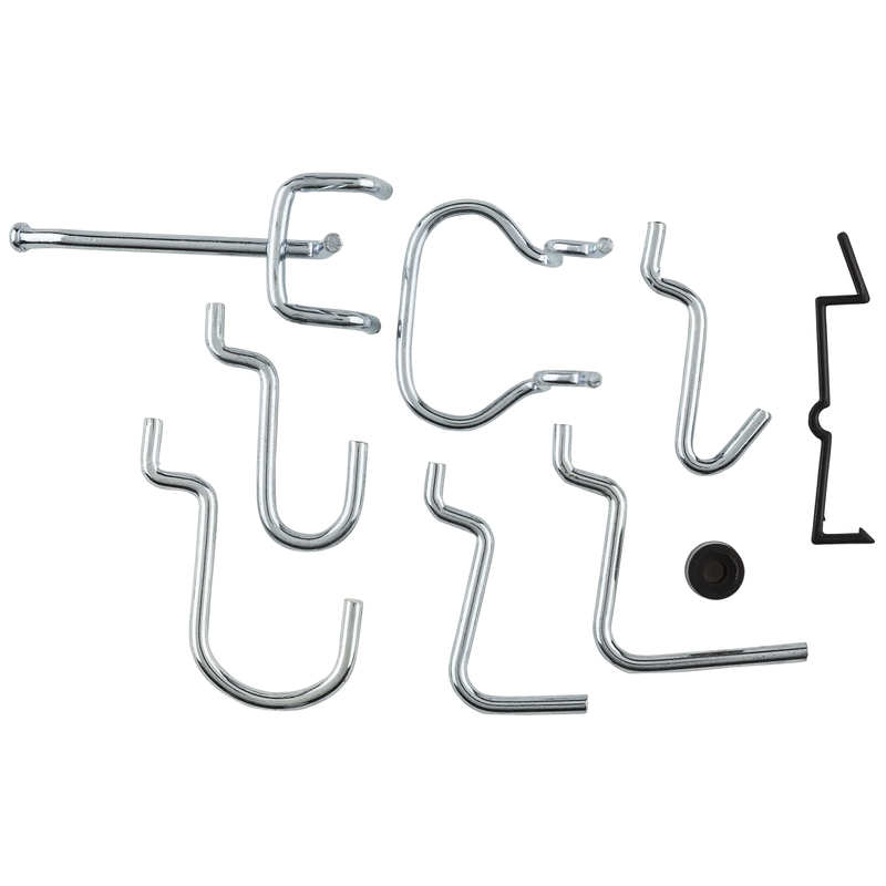 National Hardware Zinc Plated Steel Lock Peg Hooks 32 pc