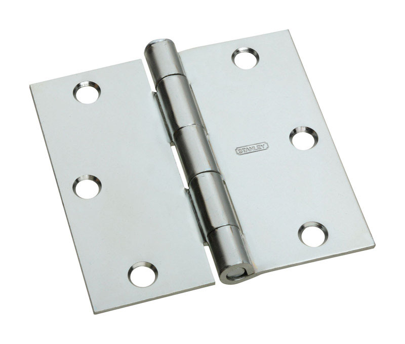 National Hardware 3-1/2 in. L Zinc-Plated Door Hinge 1 pk