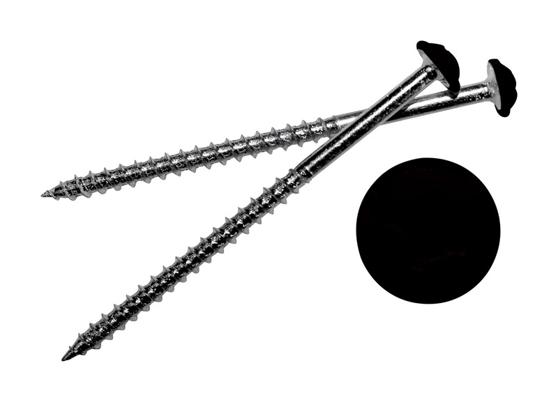 Stallion No. 6 X 2-1/4 in. L Square Black Screws 1 lb