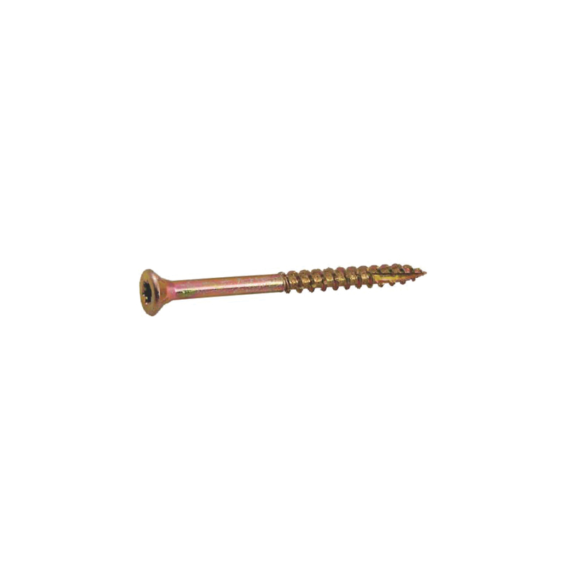 Grip-Rite No. 8 X 1-5/8 in. L Phillips Yellow Zinc Wood Screws 1 lb
