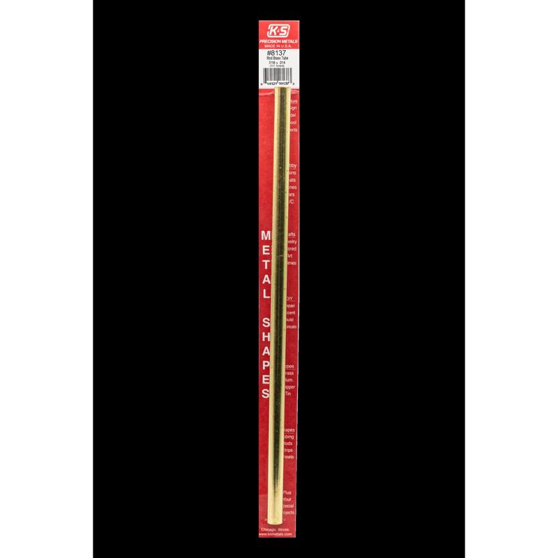K&S 7/16 in. D X 12 in. L Round Brass Tube 1 pk