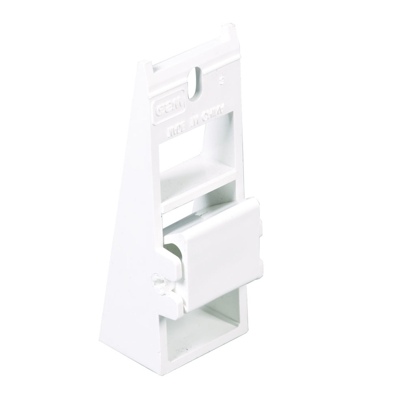Amerimax 11 in. H X 8 in. W X 7 in. L White Vinyl Fascia Fixer