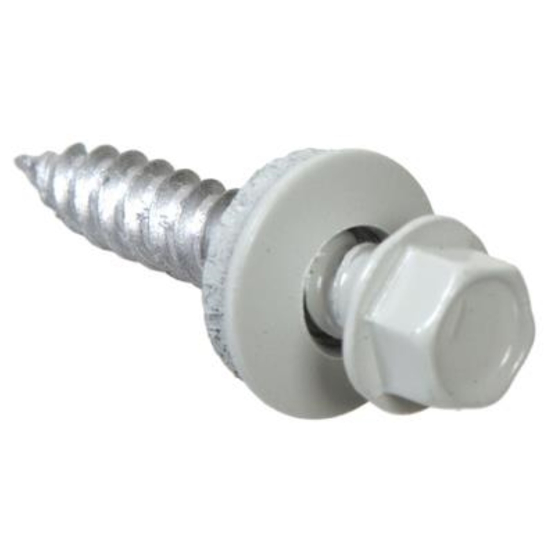 Grip-Rite Pro-Twist No. 9 Sizes X 1 in. L Hex Hex Head Screws w/Washers 1 lb 115 pk