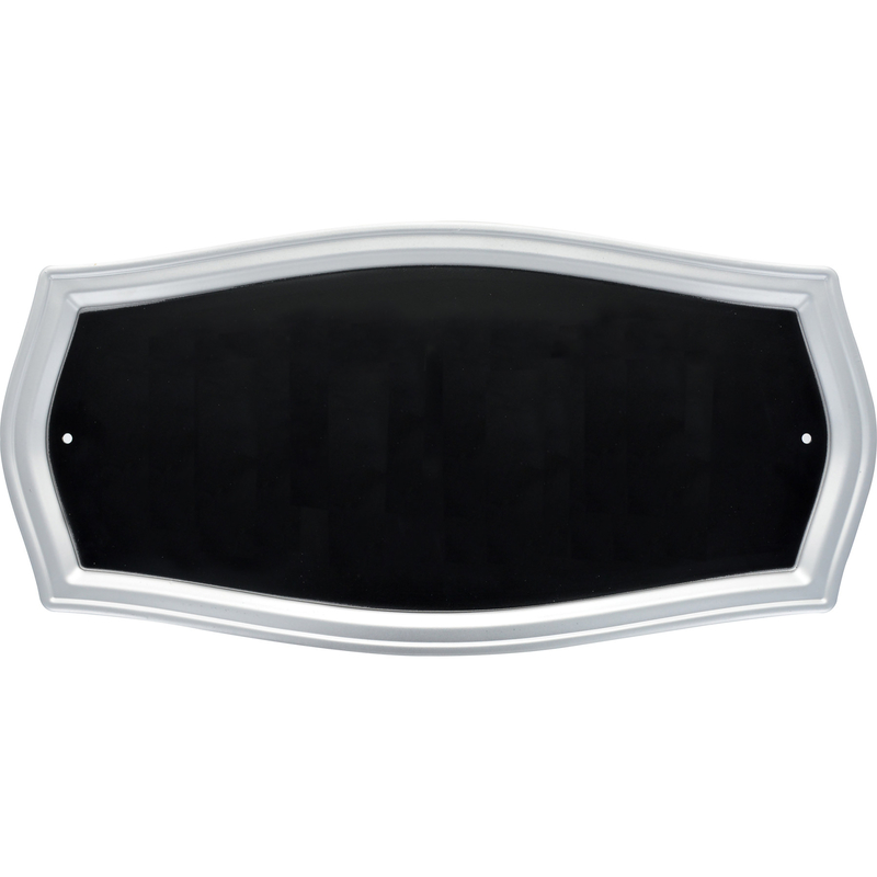 Hillman Distinctions Black Die-Cast Zinc Heritage Address Plate