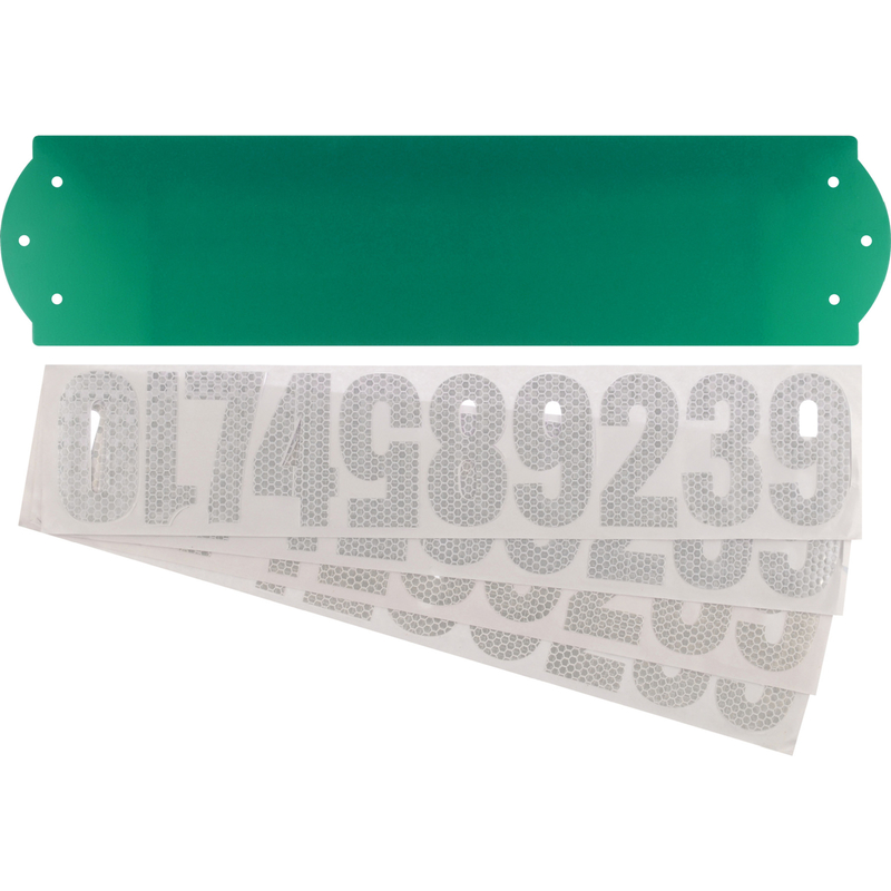 Hillman Gloss Green Die-Cast Zinc 911 Address Kit
