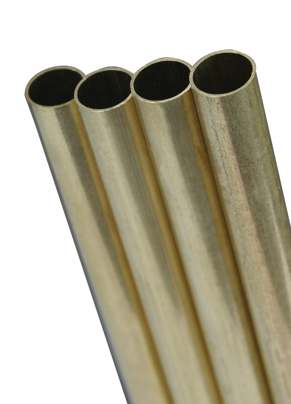 K&S 9/32 in. D X 36 ft. L Round Brass Tube 1 pk