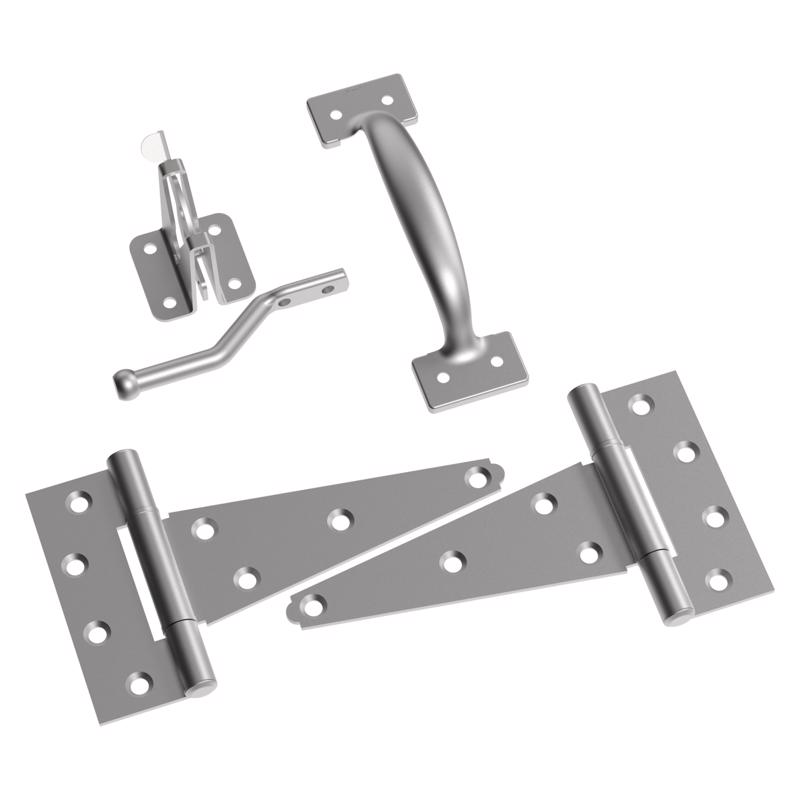 National Hardware 2.09 in. L Galvanized Silver Steel T-Hinge Gate Kit 1 pk