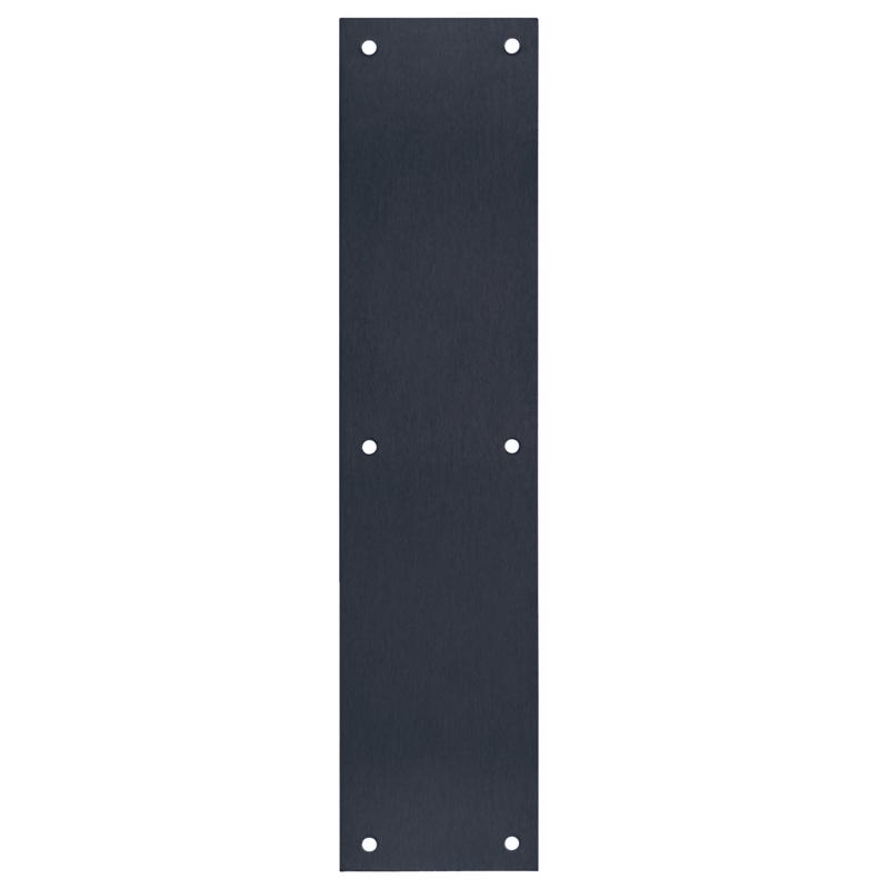 Tell Manufacturing Matte Black Stainless Steel Push Plate 1 pc