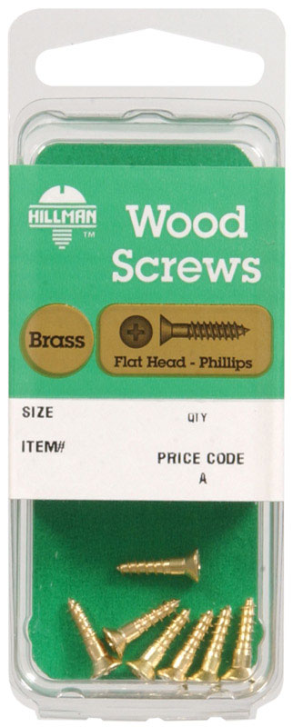 Hillman No. 4 X 3/4 in. L Phillips Wood Screws 10 pk