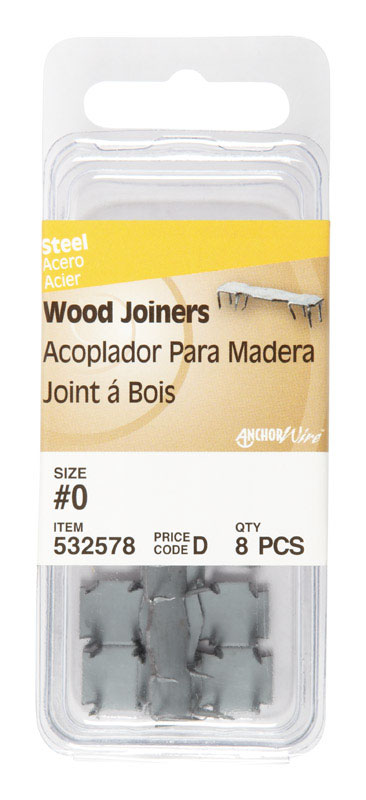 Hillman 3/8 in. Galvanized Steel Wood Joiner 8 lb