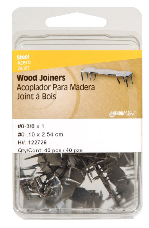 Hillman 3/8 in. Galvanized Steel Wood Joiner 40 lb