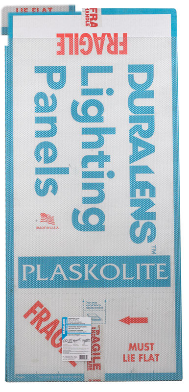 Plaskolite Duralens Prismatic 47.75 in. L X 23.75 in. W 0.065 in. Square Edge Lighting Panel 20 pk