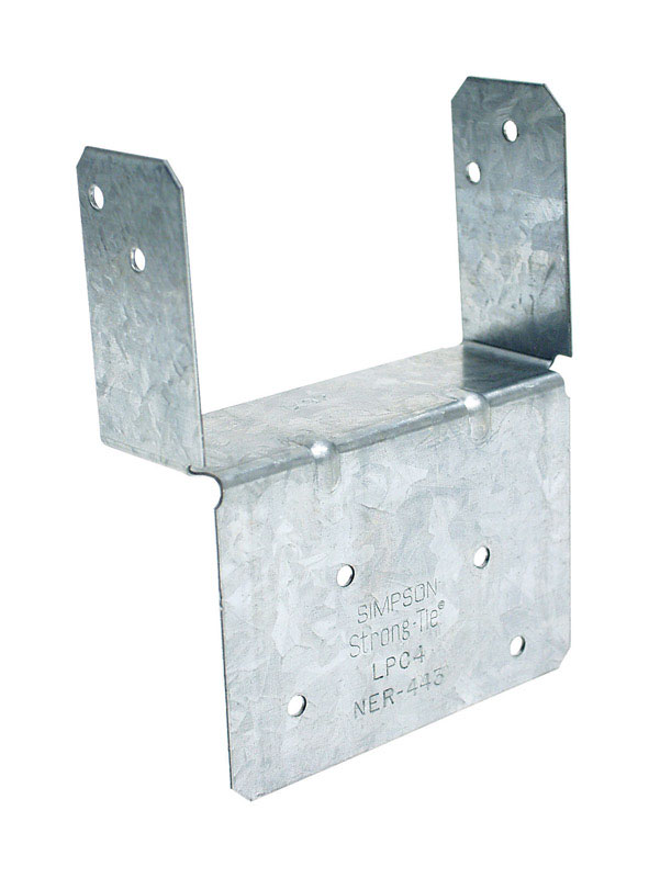 Simpson Strong-Tie ZMax 1.25 in. H X 2.56 in. W 18 Ga. Galvanized Steel End Post Cap