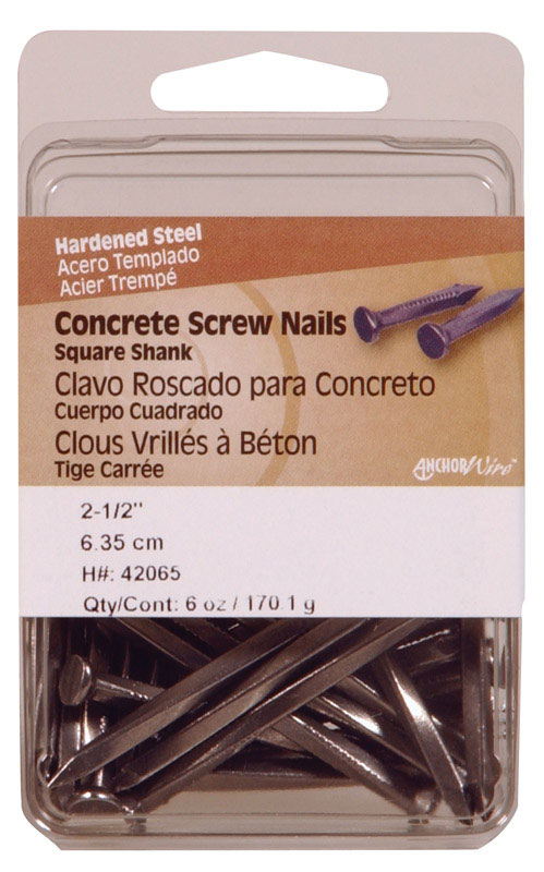 Hillman 2-1/2 in. Concrete Steel Nail Flat Head 6 lb