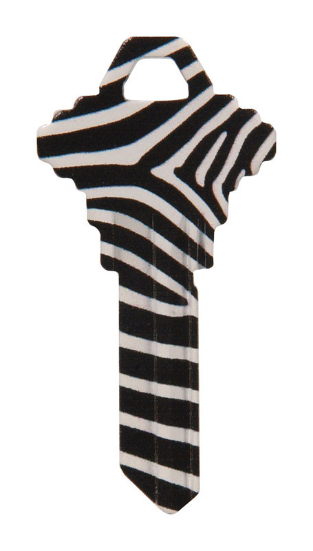 Hillman Wackey Zebra House/Office Universal Key Blank Single