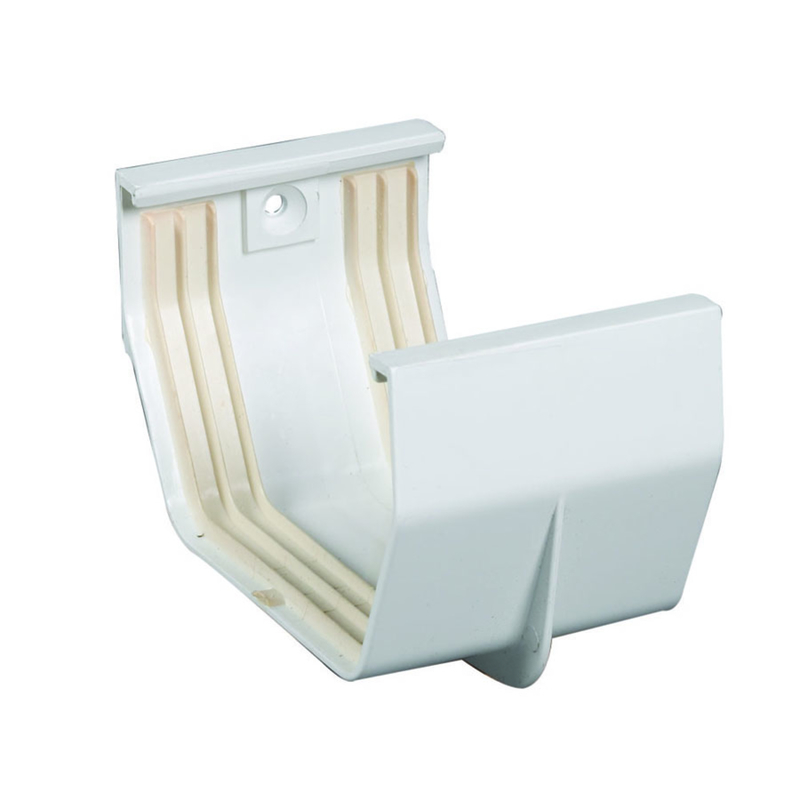 Amerimax 3.3 in. H X 3 in. W X 5 in. L White Vinyl U Gutter Connector
