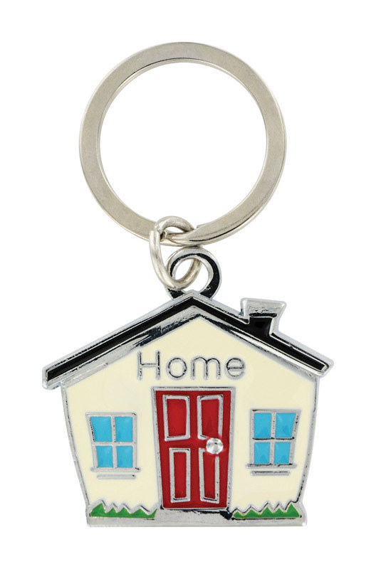 Hillman Metal Black/Silver House Key Chain