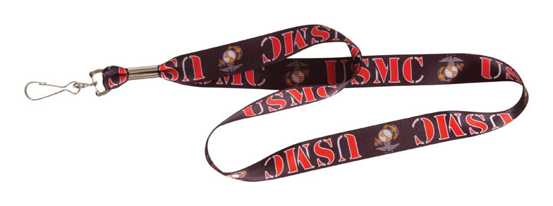 Hillman United States Marine Corps Polyester Multicolored Decorative Key Chain Lanyard