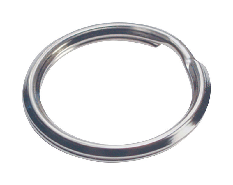 Hillman 3/4 in. D Tempered Steel Silver Split Rings/Cable Rings Key Ring
