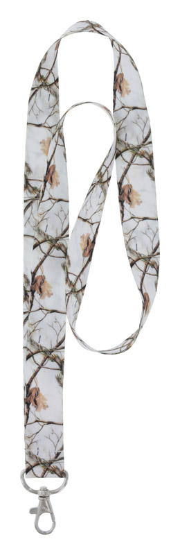 Hillman Polyester White Decorative Key Chain Lanyard