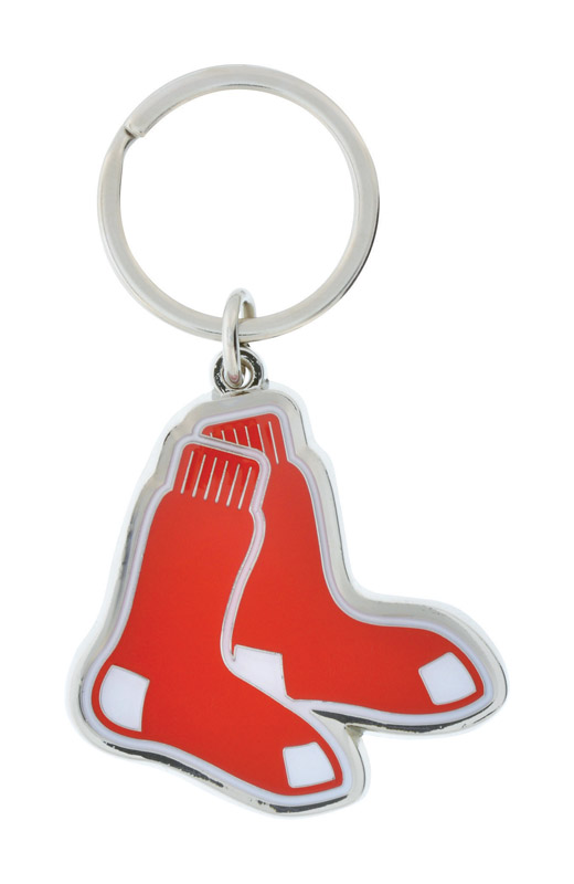 Hillman Boston Red Sox Metal Silver Decorative Key Chain