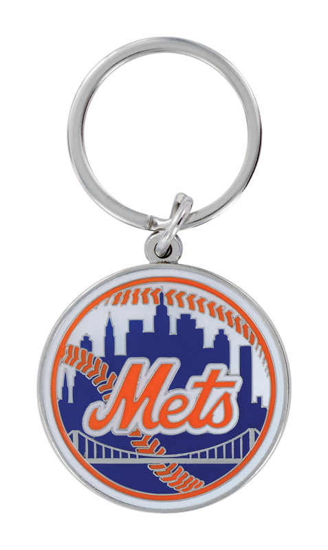 Hillman New York Mets Metal Silver Decorative Key Chain