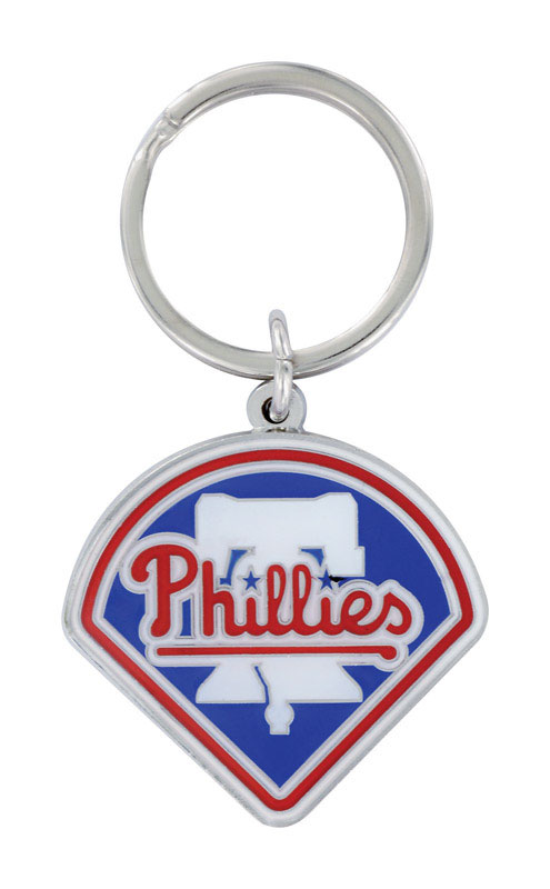 Hillman Philadelphia Phillies Metal Silver MLB Key Chain