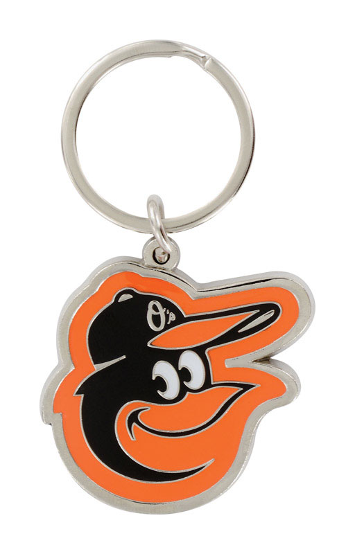 Hillman Baltimore Orioles Metal Silver Decorative Key Chain