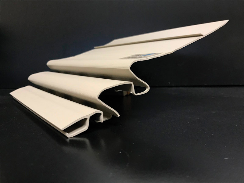 Crane WaterFall 4 in. W X 8 ft. L Clay PVC Gutter Guard