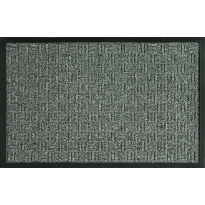 Sports Licensing Solutions 36 in. L X 24 in. W Gray Parquet Olefin Floor Mat