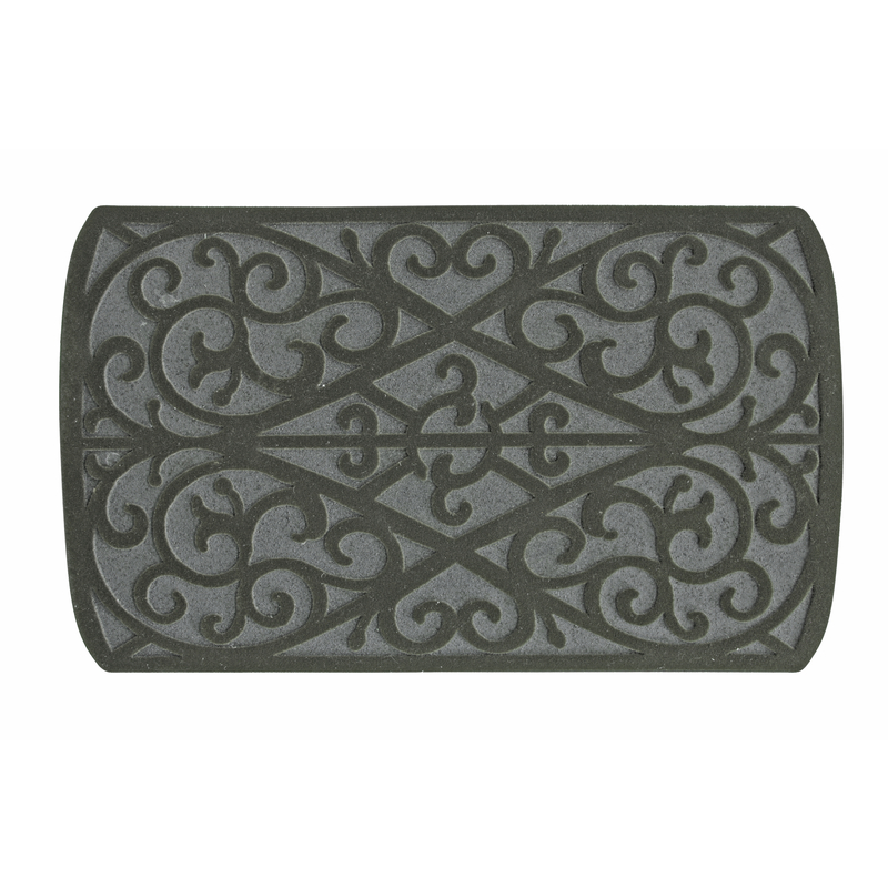 Sports Licensing Solutions 30 in. L X 18 in. W Gray Scroll Rubber Floor Mat