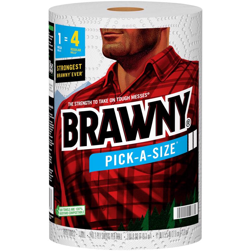 Brawny Pick-A-Size Paper Towels 240 sheet 2 ply 1 pk