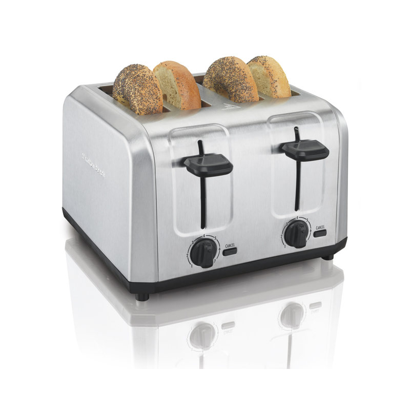 Hamilton Beach Metal Silver 4 slot Toaster 10.9 in. H X 11.2 in. W X 7.5 in. D