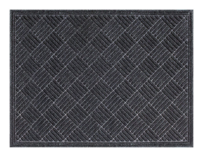 Multy Home Contours 48 in. L X 36 in. W Charcoal Polyester/Vinyl Floor Mat