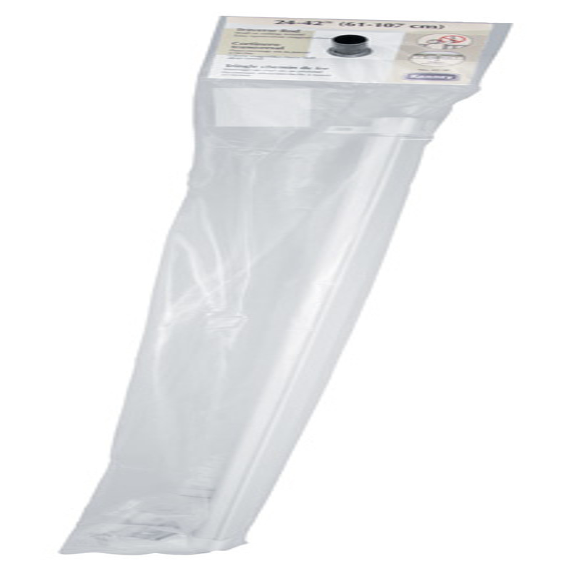 Kenney White Traverse Curtain Rod 24 in. L X 42 in. L