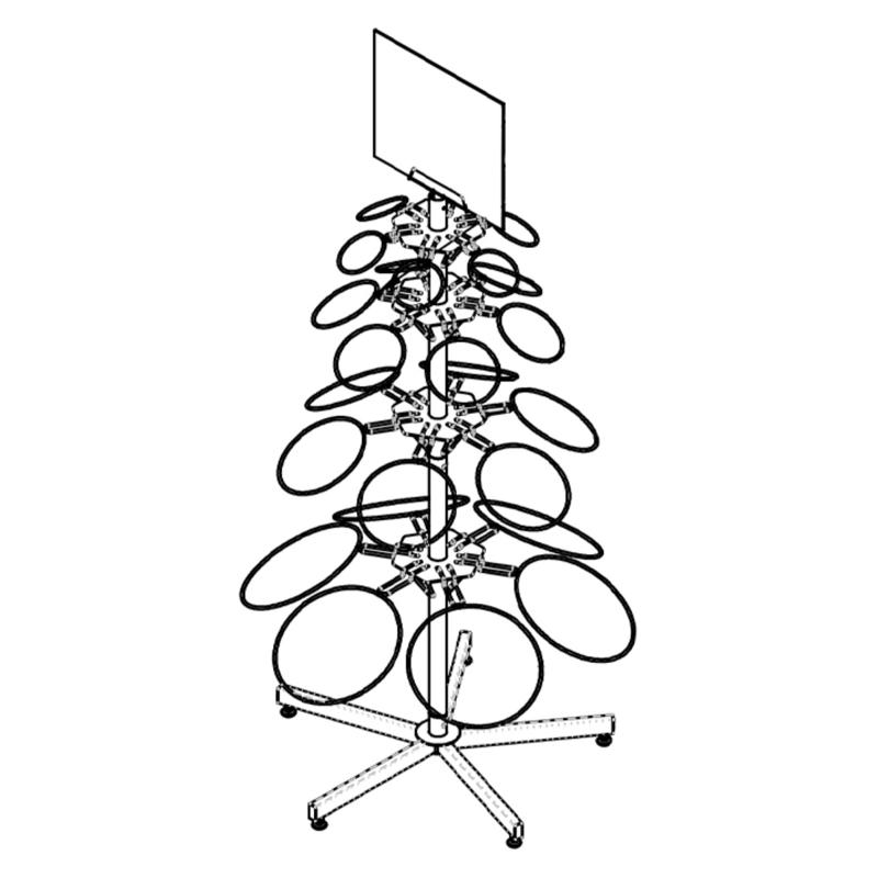 Bloem Ariana 33 in. H X 29 in. W X 11.5 in. D Metal Rack Black