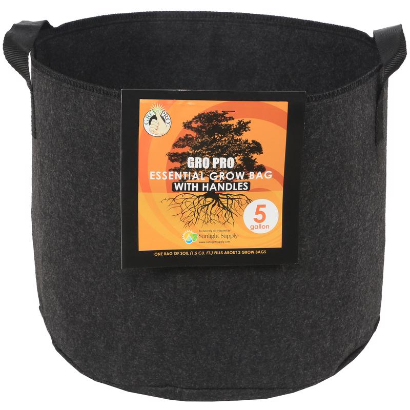 Gro Pro 21 in. H Grow Bag Planter Black