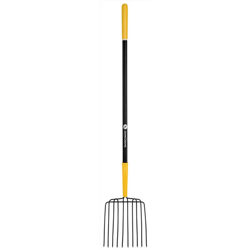 John Deere 10 Tine Steel Bedding Fork 48 in. Fiberglass Handle
