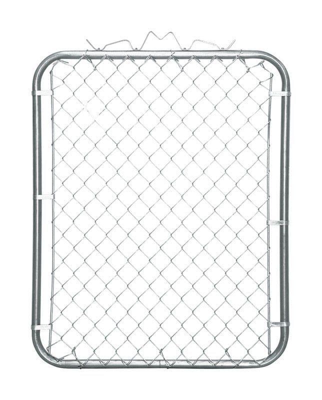 YardGard 48 in. H X 39 in. L Galvanized Steel Chain Link Walk Gate Silver